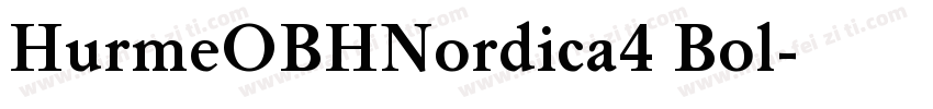 HurmeOBHNordica4 Bol字体转换